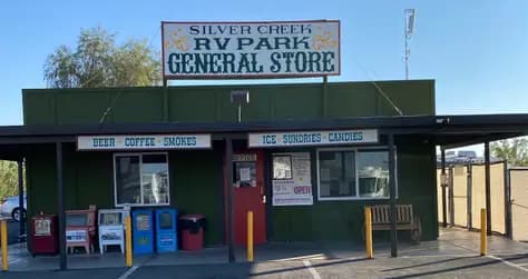 Silver Creek RV Park convenience store with snacks and supplies